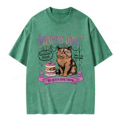 Pagewings Princess Donut Unisex Washed T-shirt