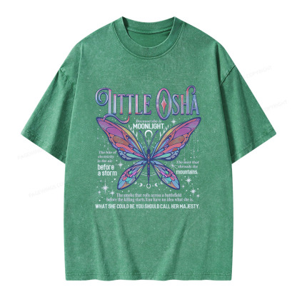 Pagewings Little Osha Butterfly Unisex Washed T-shirt