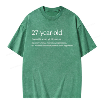 Pagewings 27 Year Old Unisex Washed T-shirt