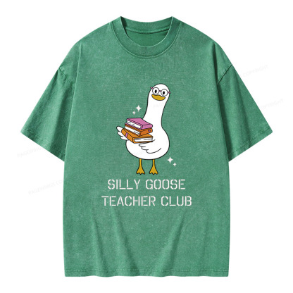 Pagewings Silly Goose Unisex Washed T-shirt