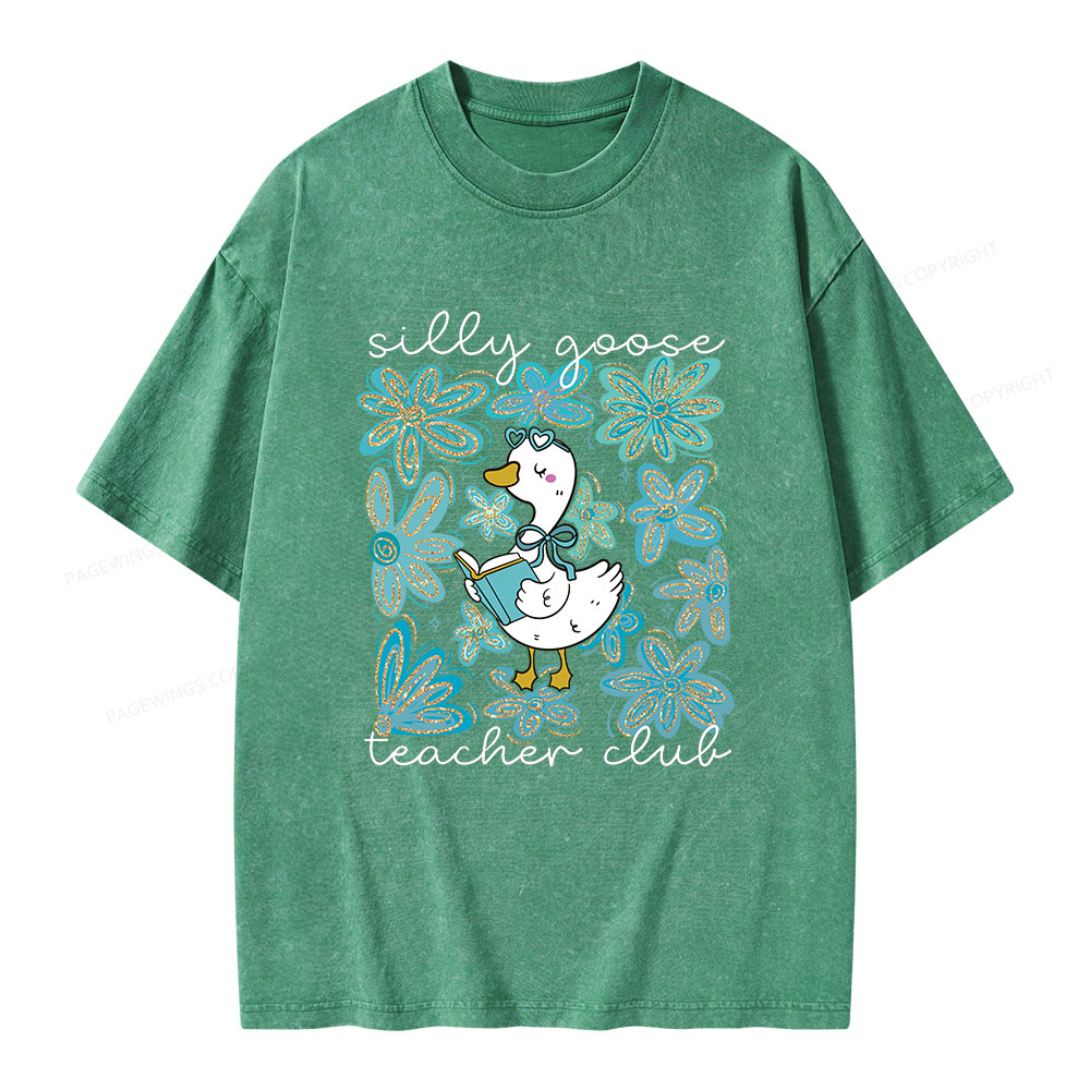 Pagewings Silly Goose Unisex Washed T-shirt