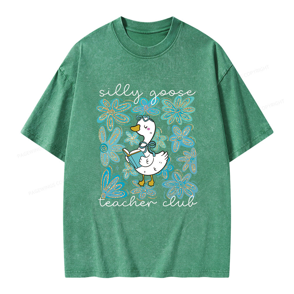 Pagewings Silly Goose Unisex Washed T-shirt