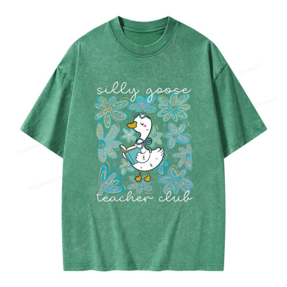 Pagewings Silly Goose Unisex Washed T-shirt