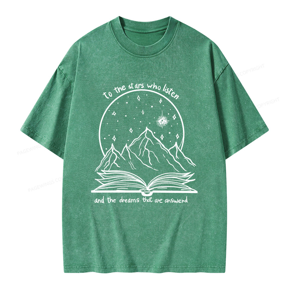 Pagewings The Dreams That Are Answered Unisex Washed T-shirt