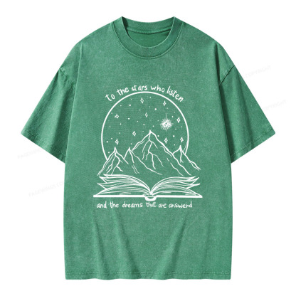 Pagewings The Dreams That Are Answered Unisex Washed T-shirt