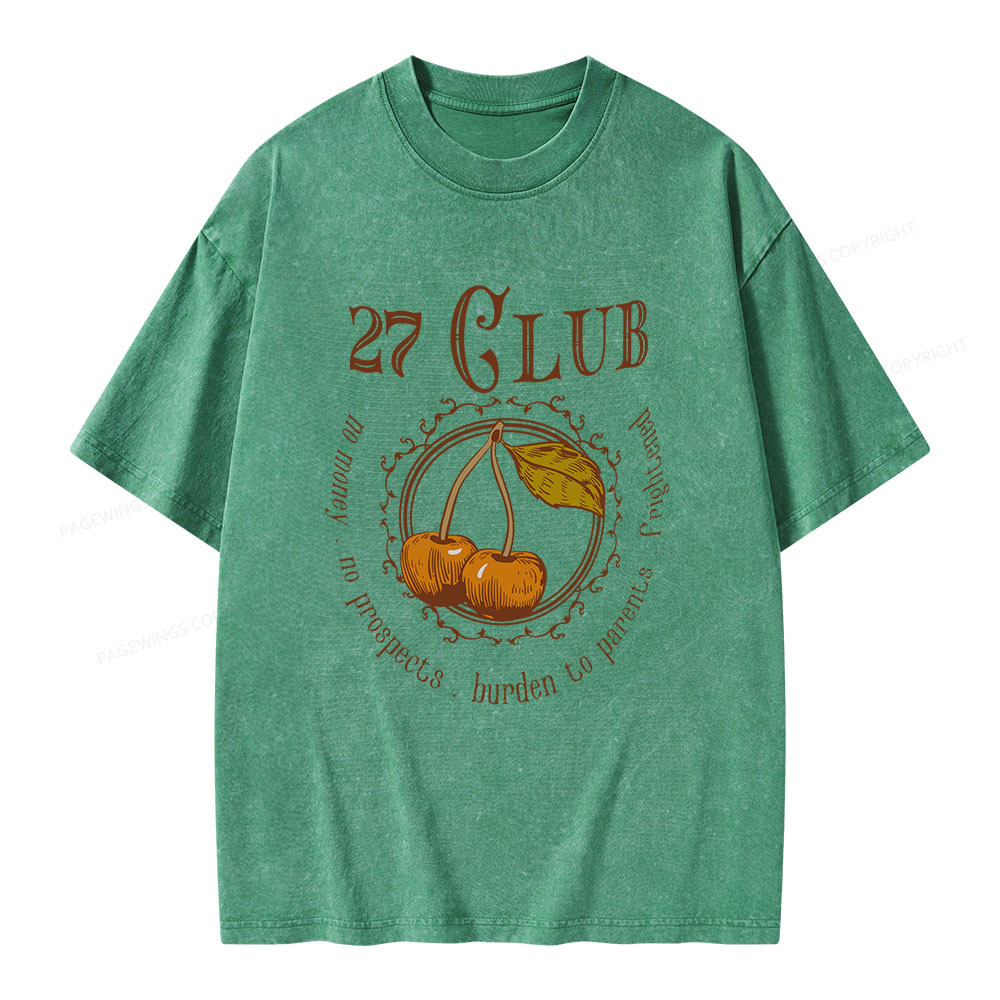 Pagewings 27 Club Unisex Washed T-shirt