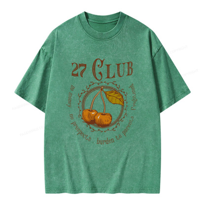 Pagewings 27 Club Unisex Washed T-shirt