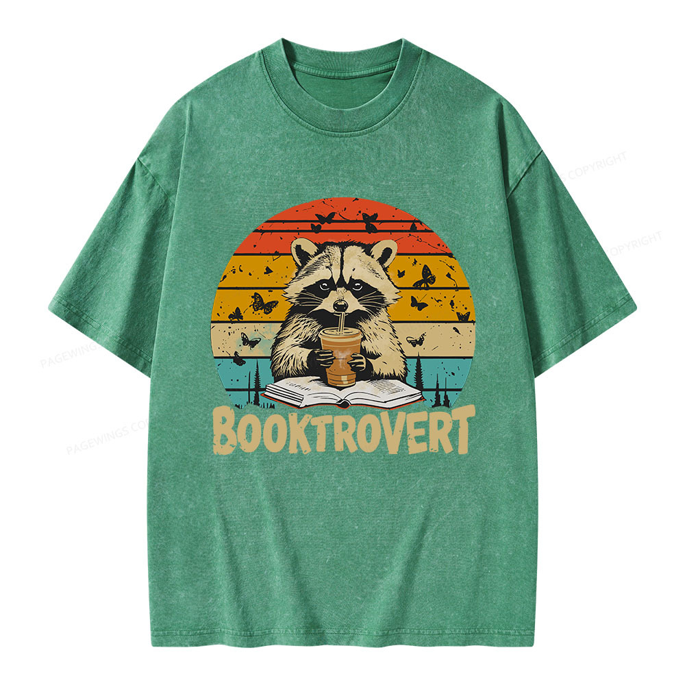 Pagewings Booktrovert Unisex Washed T-shirt