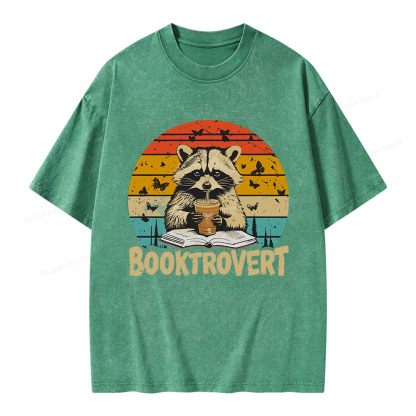 Pagewings Booktrovert Unisex Washed T-shirt