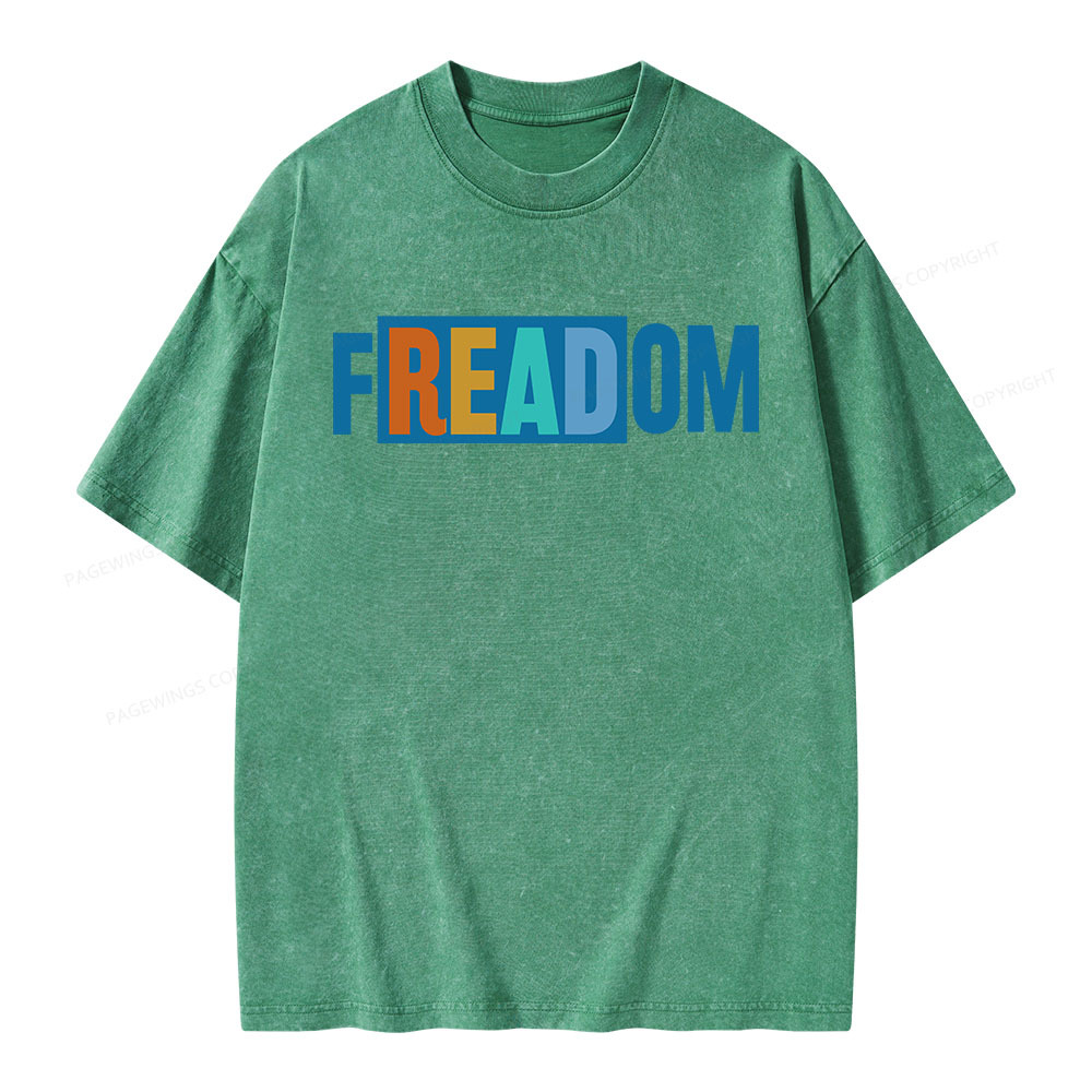 Pagewings Freadom Unisex Washed T-shirt
