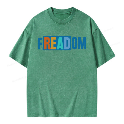 Pagewings Freadom Unisex Washed T-shirt