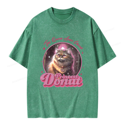 Pagewings Princess Donut  Unisex Washed T-shirt