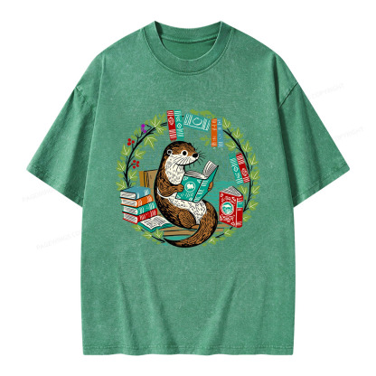 Pagewings Book Lover Unisex Washed T-shirt