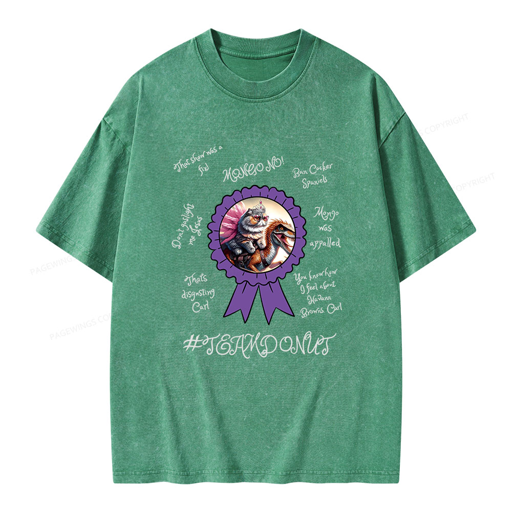 Pagewings Princess Donut & Mongo Unisex Washed T-shirt