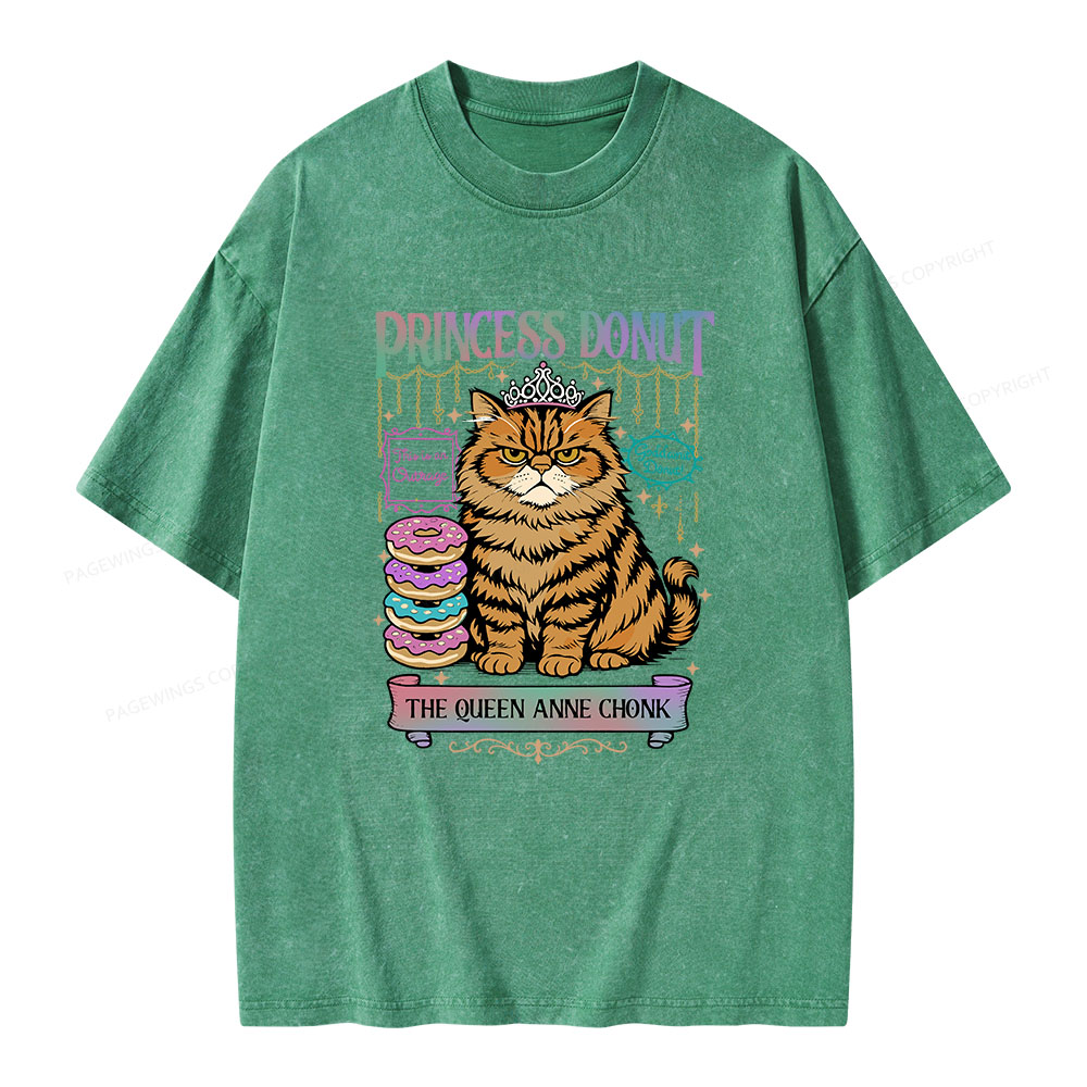 Pagewings Princess Donut Unisex Washed T-shirt