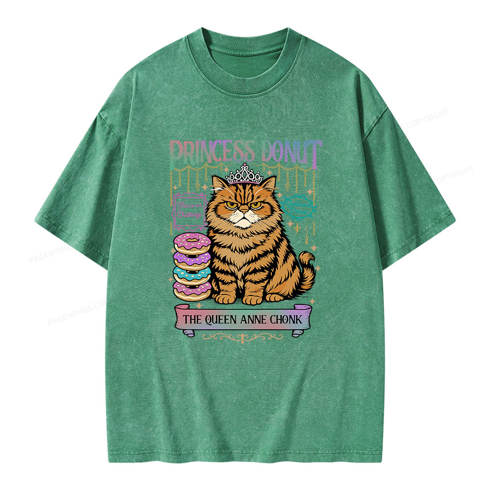 Pagewings Princess Donut Unisex Washed T-shirt