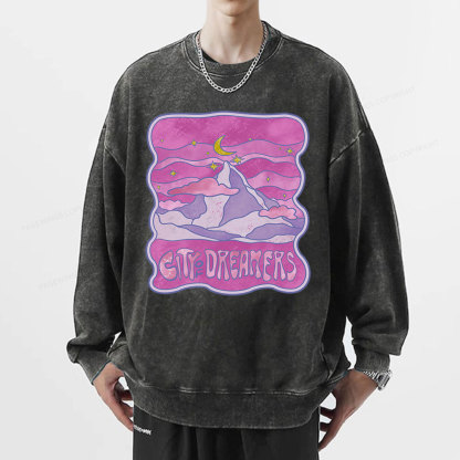 Pagewing City Of Dreamers Unisex Washed Sweatshirt