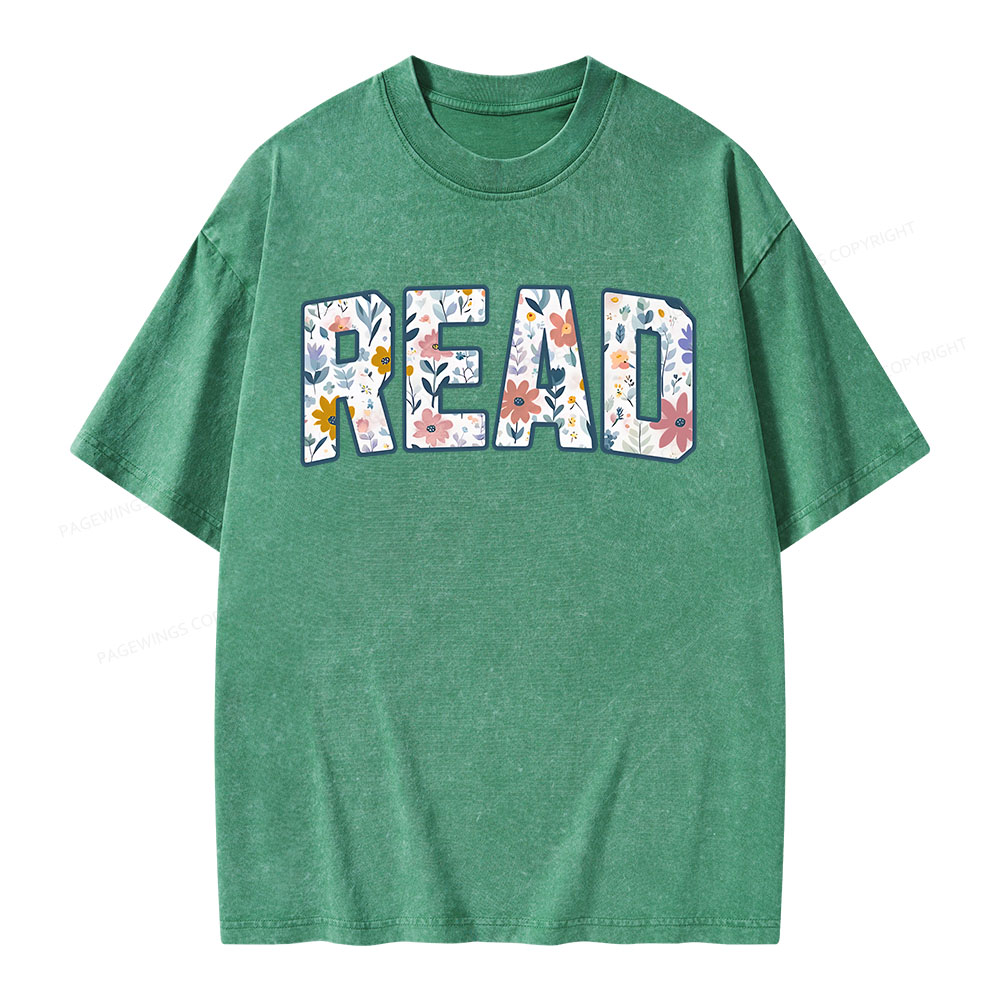 Pagewings Read Unisex Washed T-shirt