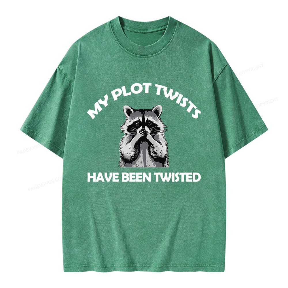Pagewings My Plot Twists Have Been Twisted Unisex Washed T-shirt