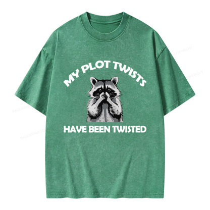 Pagewings My Plot Twists Have Been Twisted Unisex Washed T-shirt