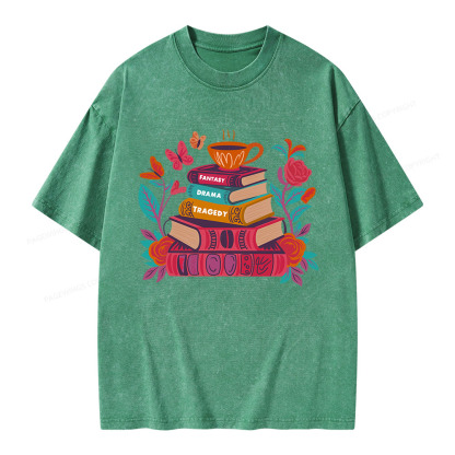 Pagewings Book Lover Unisex Washed T-shirt