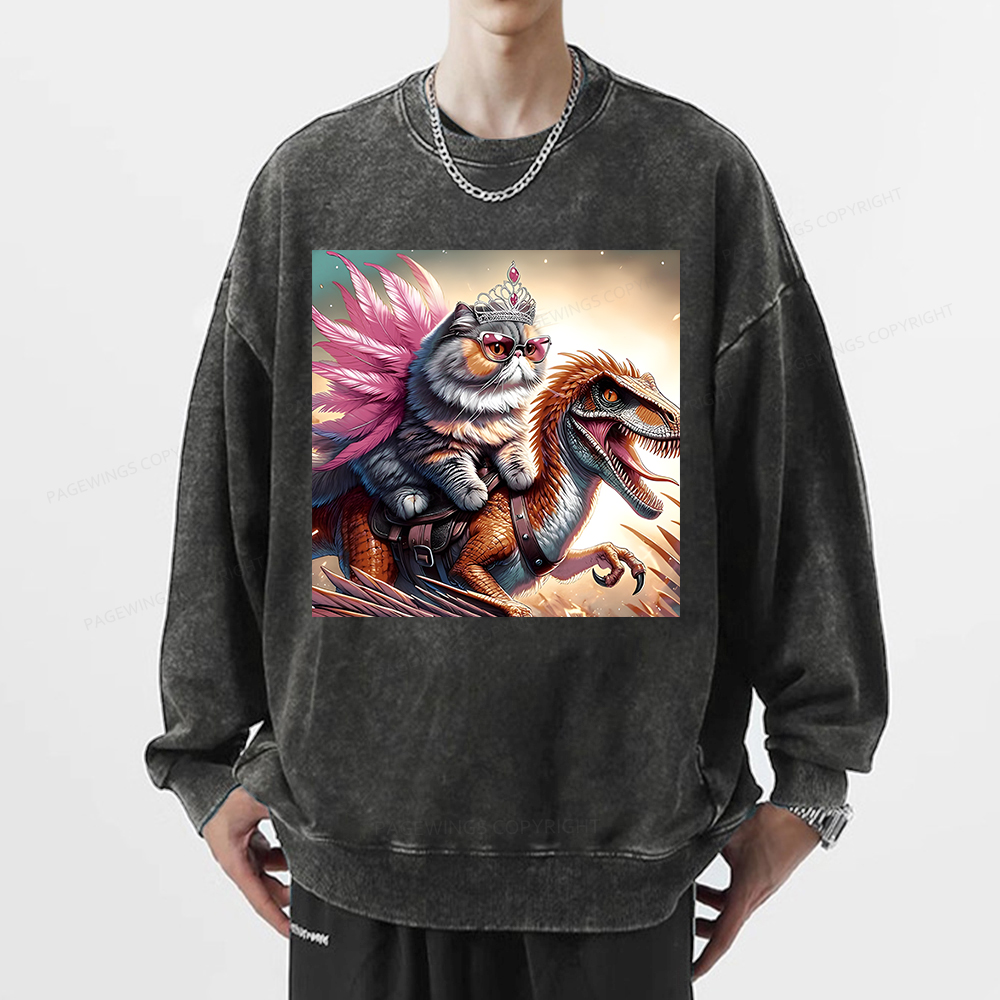 Pagewings Dungeon Crawler Unisex Washed Sweatshirt