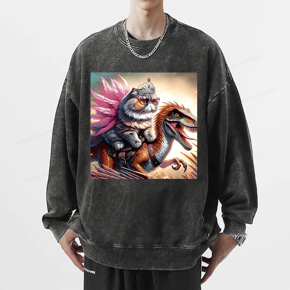 Pagewings Dungeon Crawler Unisex Washed Sweatshirt