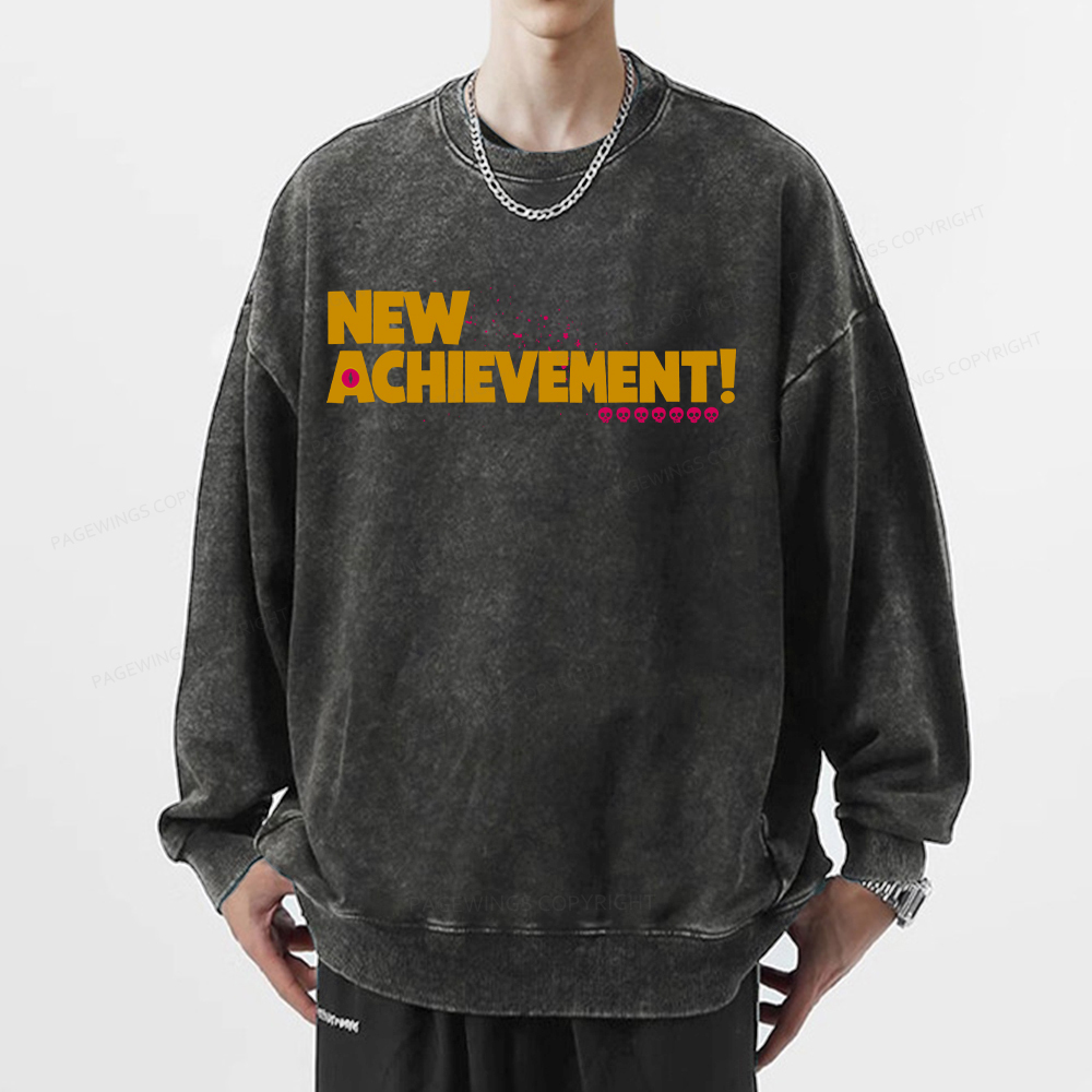 Pagewings New Achievement Unisex Washed Sweatshirt