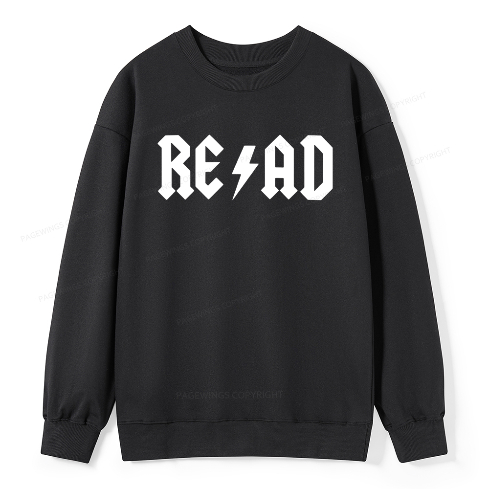 Pagewings Read Back In The Library "rock And Roll Unisex Classic Sweatshirt