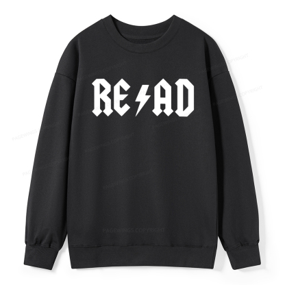 Pagewings Read Back In The Library "rock And Roll Unisex Classic Sweatshirt