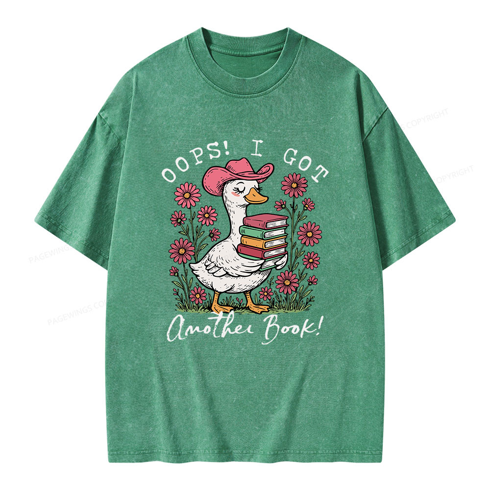 Pagewings Oops I Got Another Book Unisex Washed T-shirt