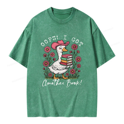 Pagewings Oops I Got Another Book Unisex Washed T-shirt