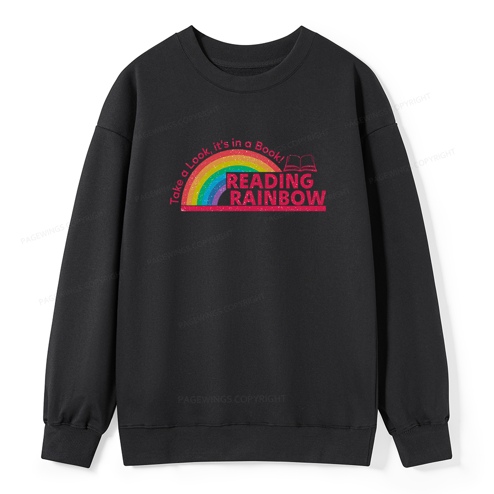 Pagewings Reading Rainbow Unisex Classic Sweatshirt