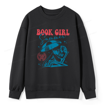 Pagewings Book Girl Summer Unisex Classic Sweatshirt