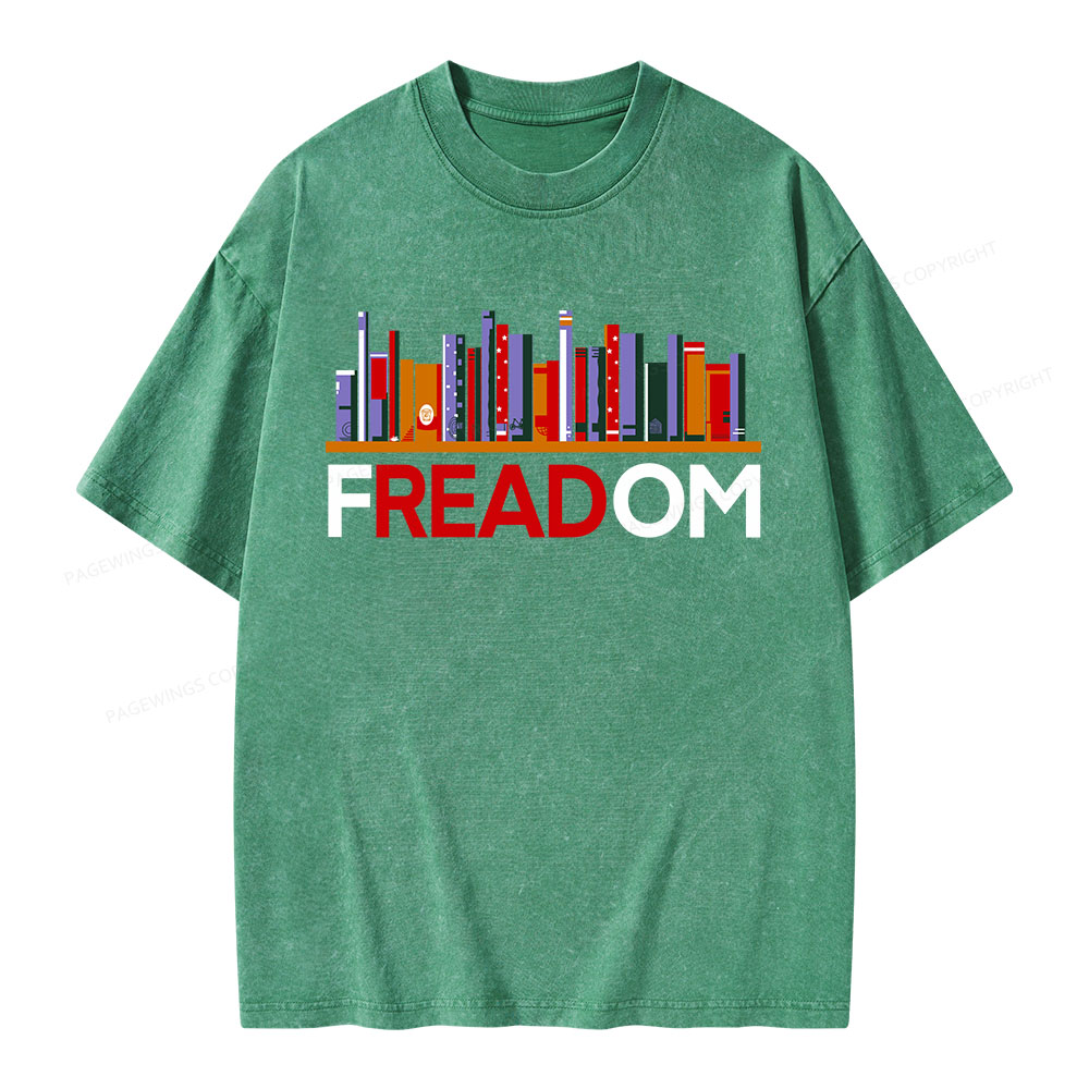 Pagewings Freadom Unisex Washed T-shirt
