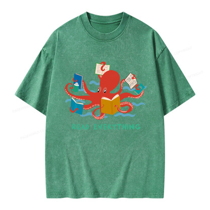 Pagewings Read Everything Unisex Washed T-shirt
