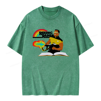 Pagewings Reading Rambo Unisex Washed T-shirt