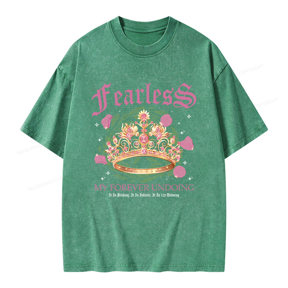Pagewings Fearless Bookish Comfort Colors Unisex Washed T-shirt