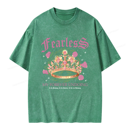Pagewings Fearless Bookish Comfort Colors Unisex Washed T-shirt