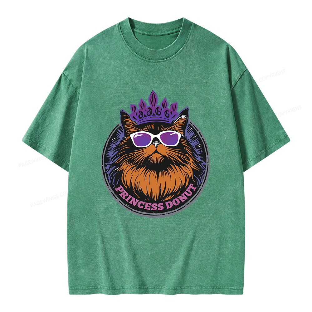 Pagewings Princess Donut Unisex Washed T-shirt