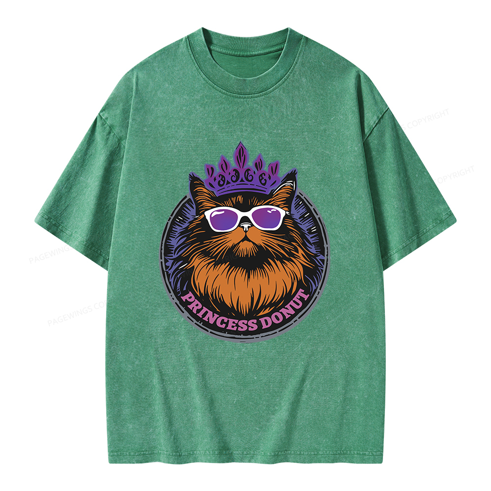 Pagewings Princess Donut Unisex Washed T-shirt
