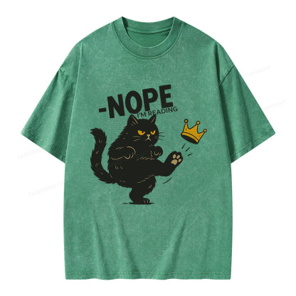 Pagewings Nope I'm Reading Unisex Washed T-shirt