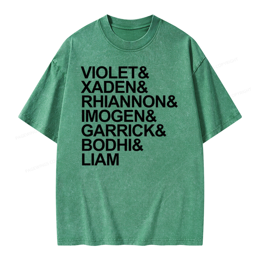 Pagewing Fourth Wing MC Classic T-Shirt Unisex Washed T-shirt