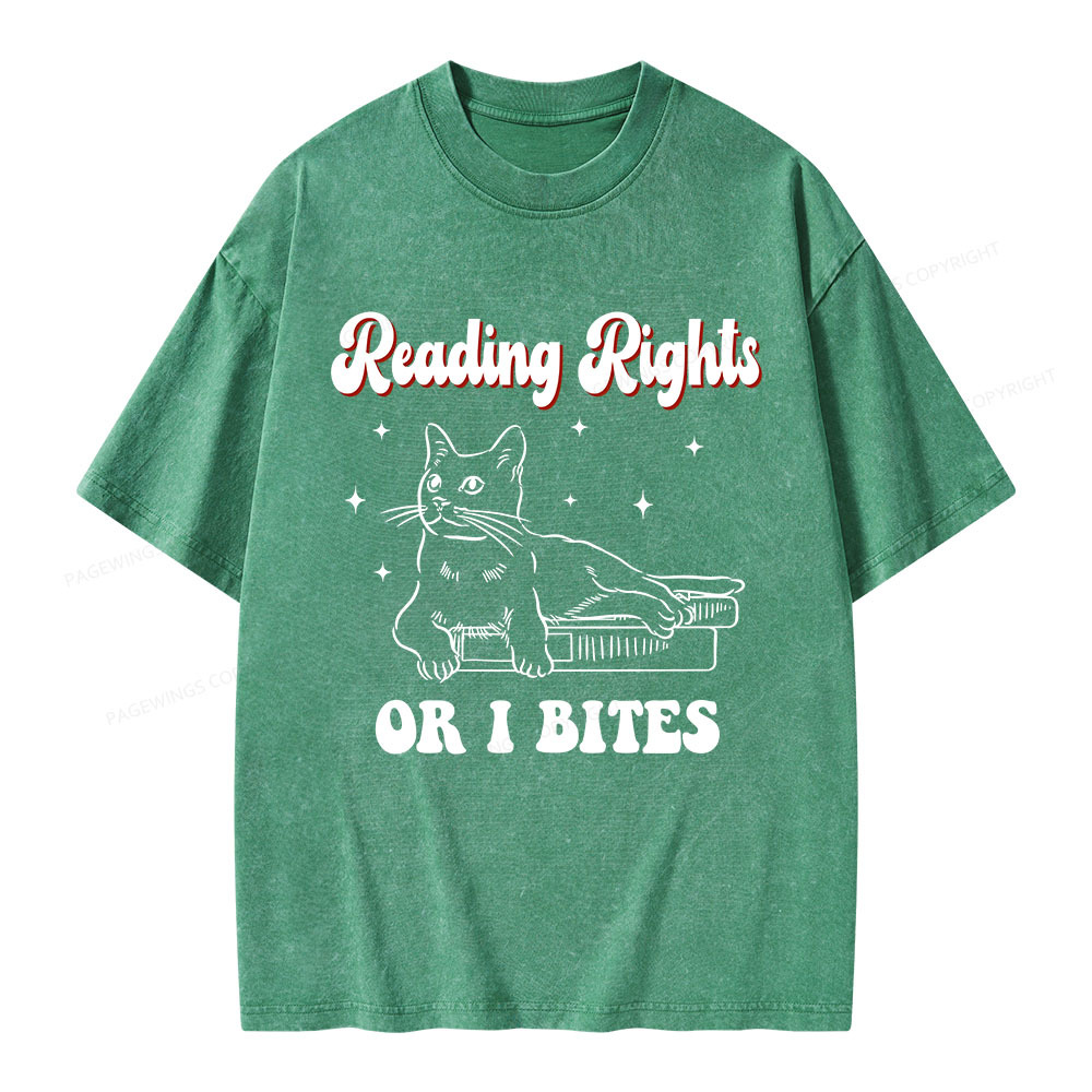 Pagewings Reading Rights Unisex Washed T-shirt