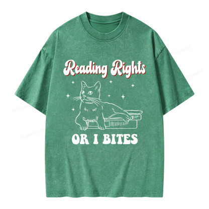 Pagewings Reading Rights Unisex Washed T-shirt