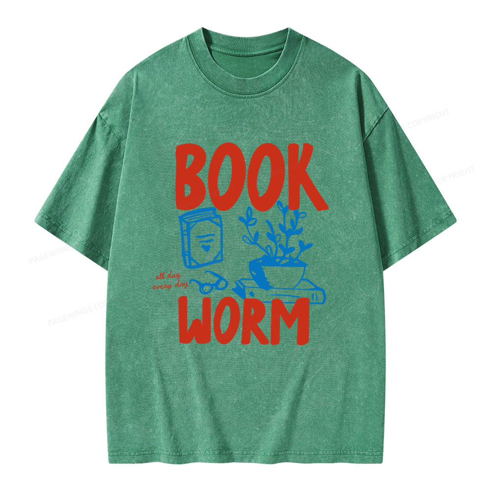 Pagewings Bookworm Unisex Washed T-shirt