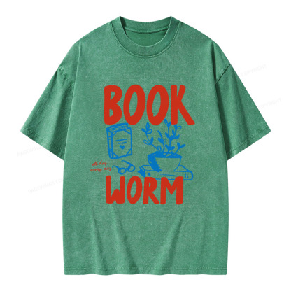 Pagewings Bookworm Unisex Washed T-shirt
