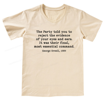 Pagewings It Was Their Final Most Essential Command V-neck T-shirt