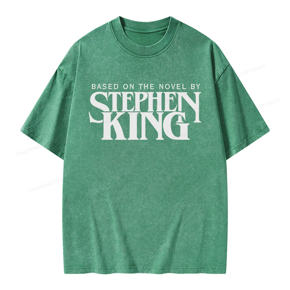 Pagewings Based On A Novel By Stephen King Unisex Washed T-shirt
