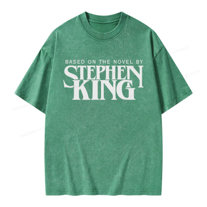 Pagewings Based On A Novel By Stephen King Unisex Washed T-shirt